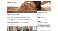 Desktop Screenshot of praxis-sick.de